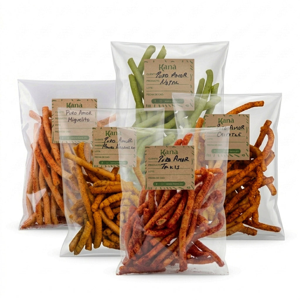 Churritos de Sabores Botana Vegana Artesanal | KANA