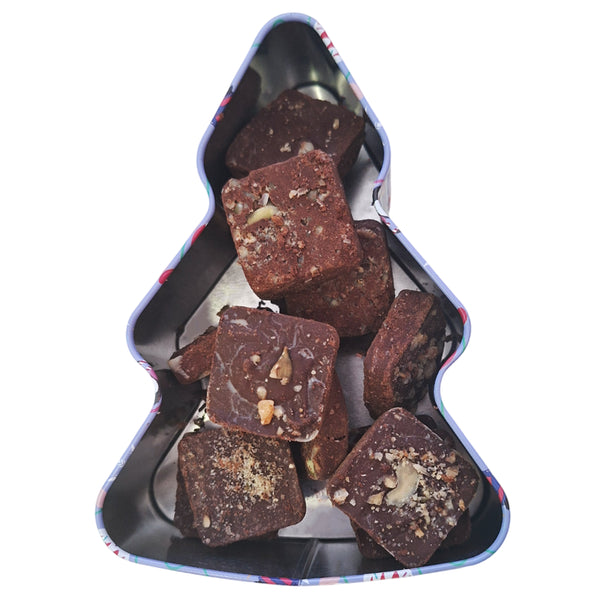 Trufas Navideñas Veganas Chocolate Artesanal Sin Azúcar Keto Gluten Free 250g | HORDEARII