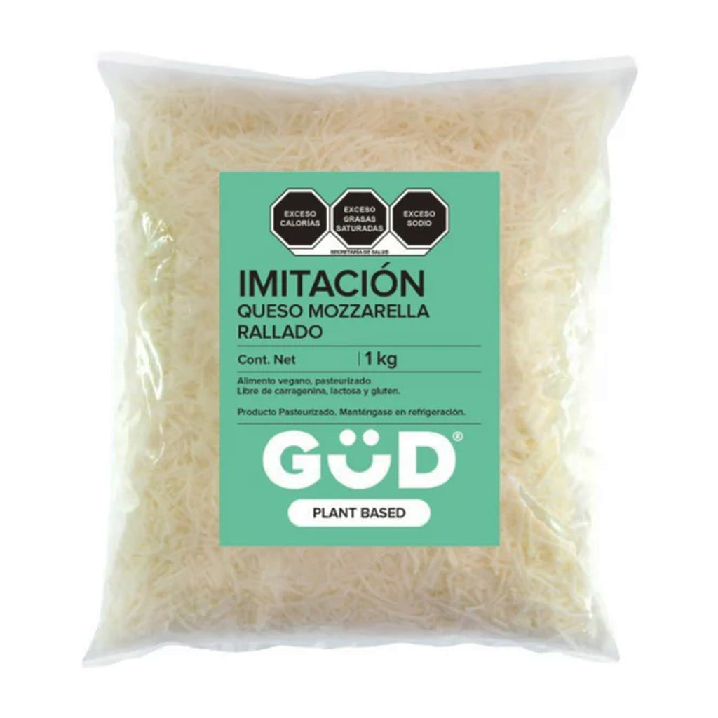 Queso Mozzarella Rallado Vegano Plant Based 300 GRAMOS | GUD