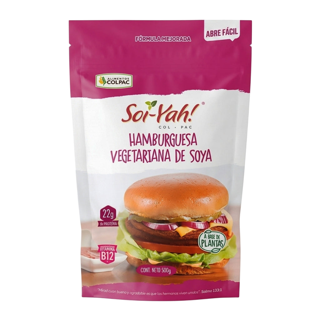 Hamburguesa Vegana De Soya