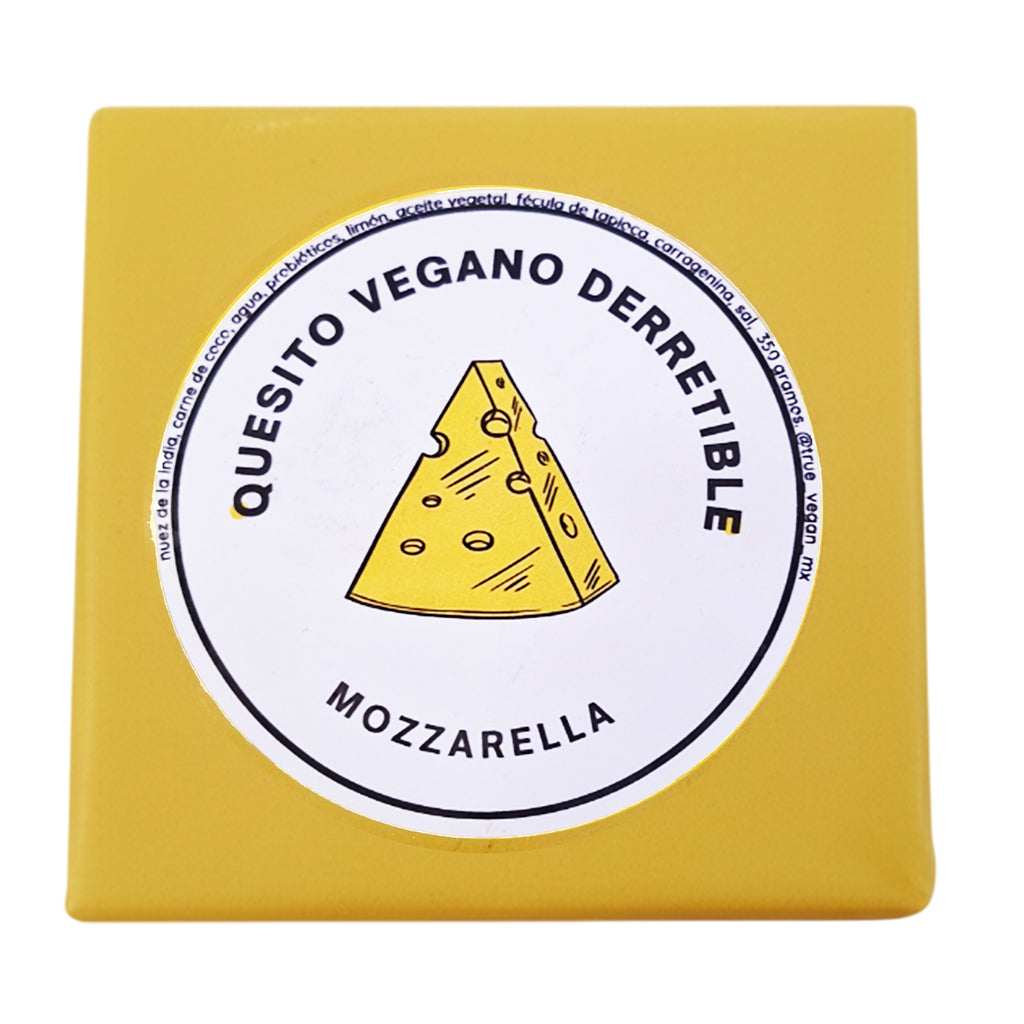 Queso Derretible Tipo Mozzarella Vegano Gluten Free 350g | TRUE VEGAN