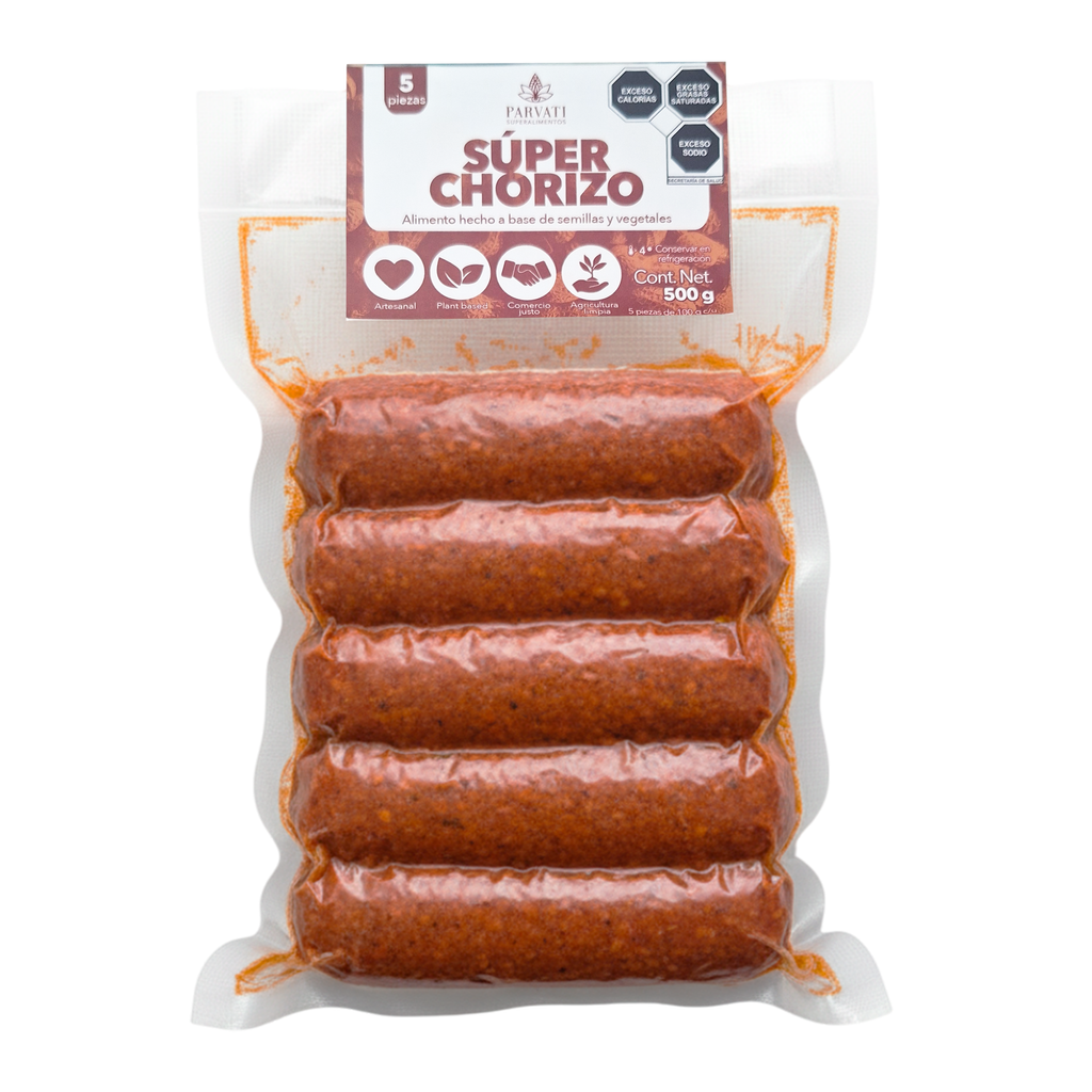 Chorizo rojo de semillas.