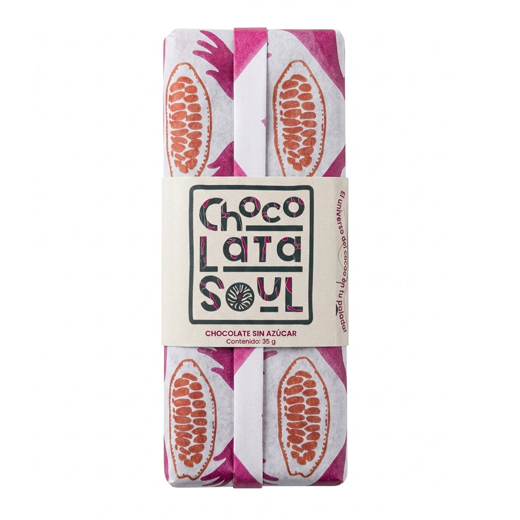 Chocolate Artesanal Vegano 70% Sin Azúcar 35gr | CHOCOLATA SOUL