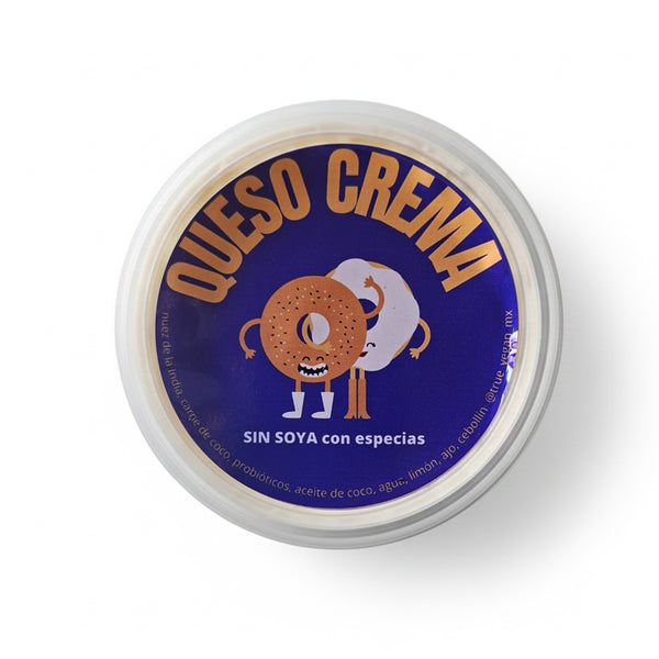 Queso Crema Vegano Sin Soya / Sin Gluten | TRUE VEGAN