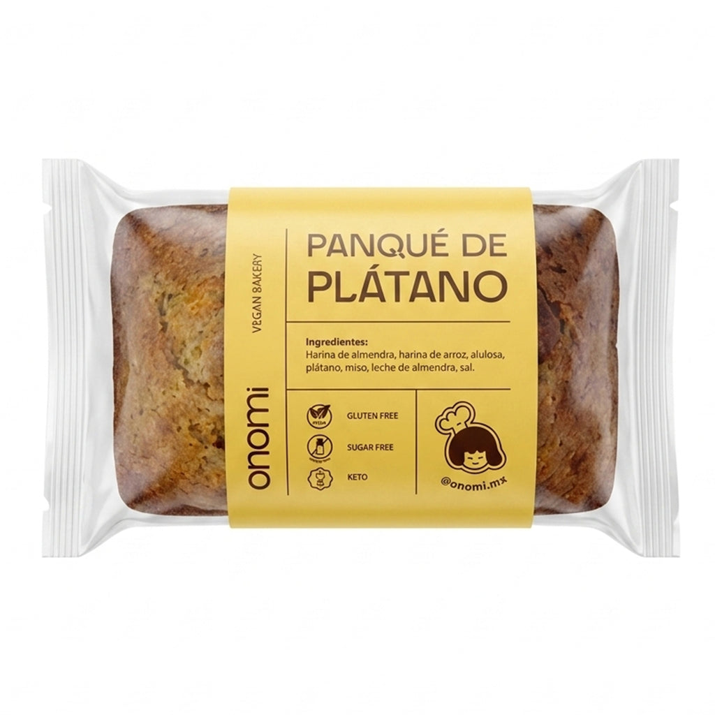 Panque individual Keto Gluten Free / Sugar Free Vegana Artesanal 16g | ONOMI