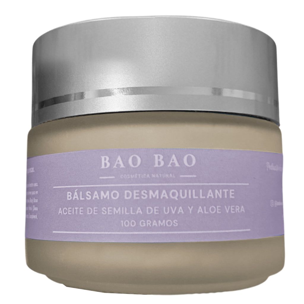 Balsamo Desmaquillante Uva y Aloe Vera Vegano Artesanal 100g | BAO BAO COSMETICA NATURAL