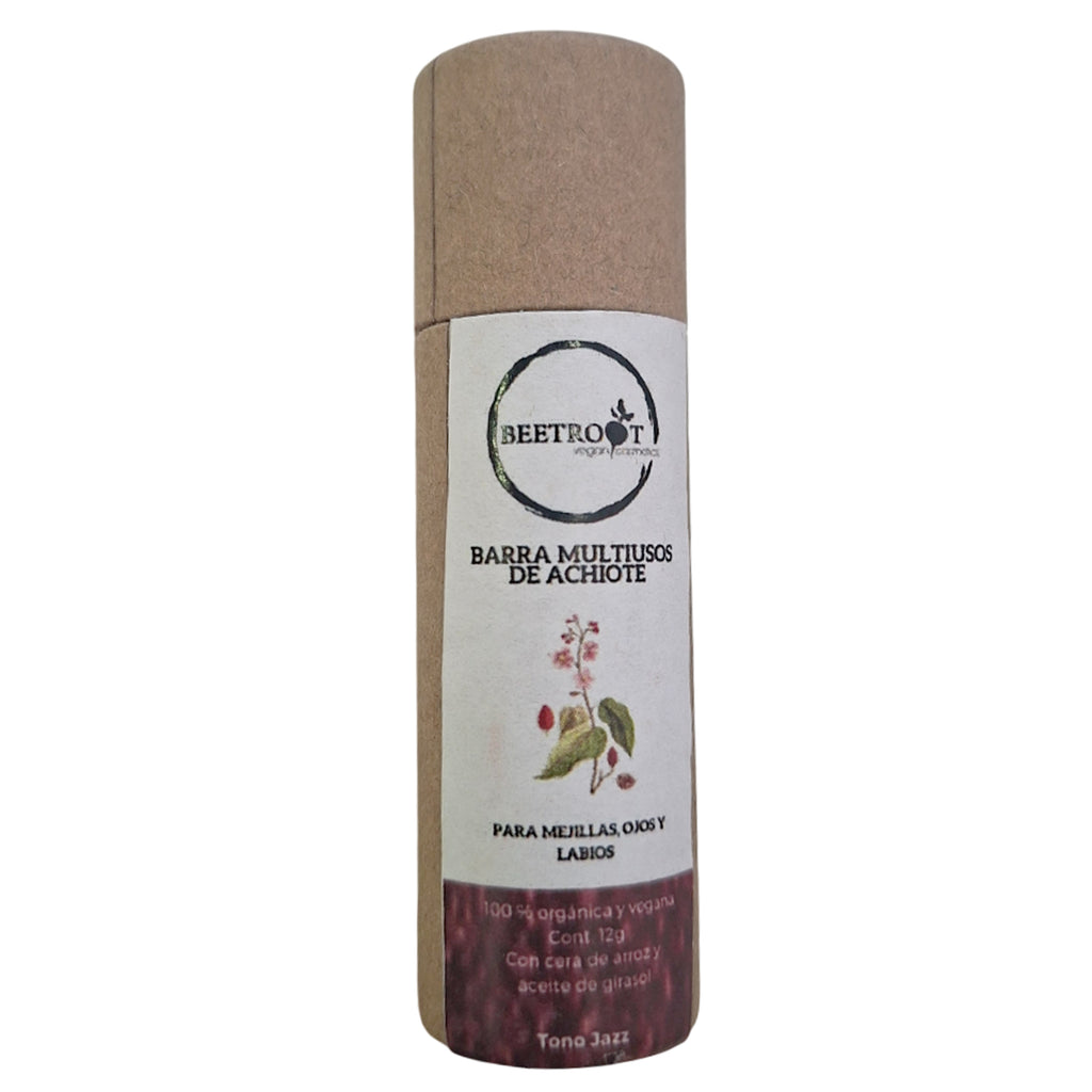 Barra para Mejillas y Labios Achiote Vegano Artesanal 12g | BEETROOT COSMETICS