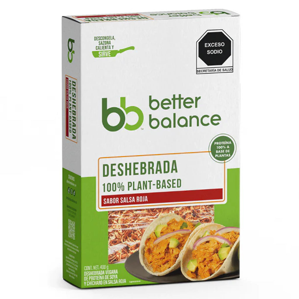 Deshebrada Sabor Natural Plant Based de Soya Vegana| BETTER BALANCE