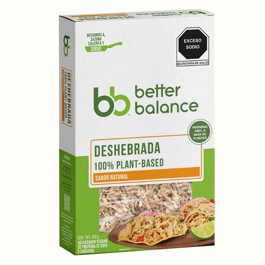 Deshebrada Sabor Natural Plant Based de Soya Vegana| BETTER BALANCE