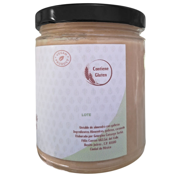 Untable de Almendra con Galletas Vegano Natural Artesanal 225g | ENSANA