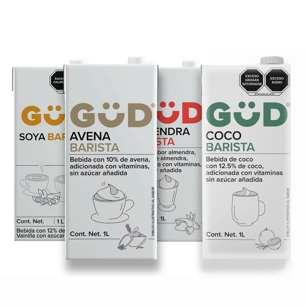 Leche Barista Soya / Almendra / Avena / Coco Sin Azúcar Añadida | GUD