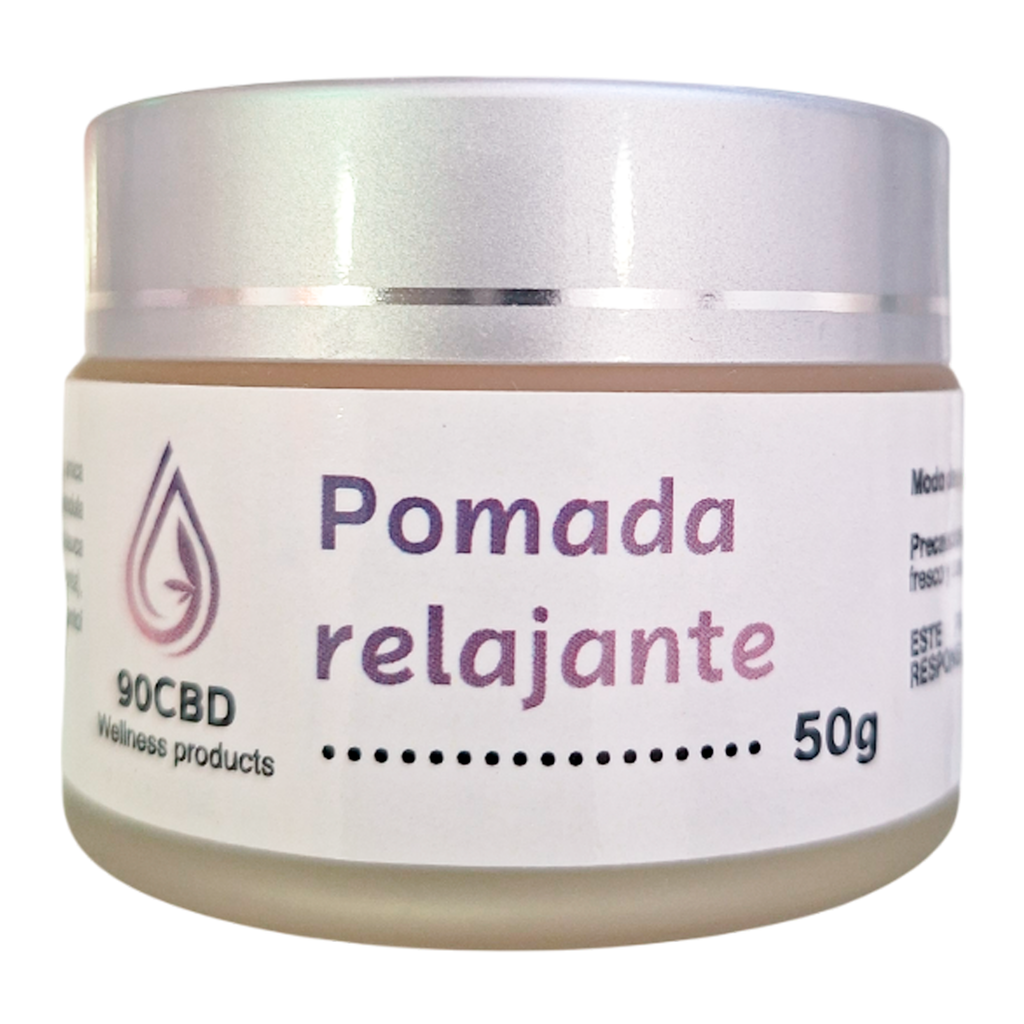 Pomada Relajante de CBD 50g Vegano Orgánico Anti-Inflamatorio | 90CBD