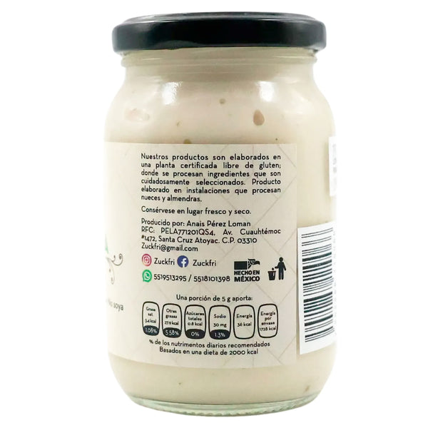 Mayonesa Vegana Libre de Gluten y Soya 240g | ZUCKFRI