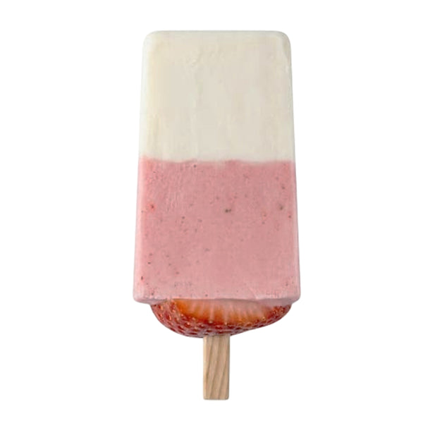 Paletas Helada de Fresa con Queso Artesanal Vegana | LA MICHOACANA VEGANA
